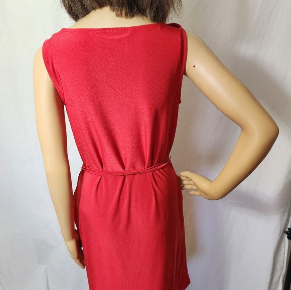 DANA BUCKMAN Red Jersey dress - Picture 9 of 10
